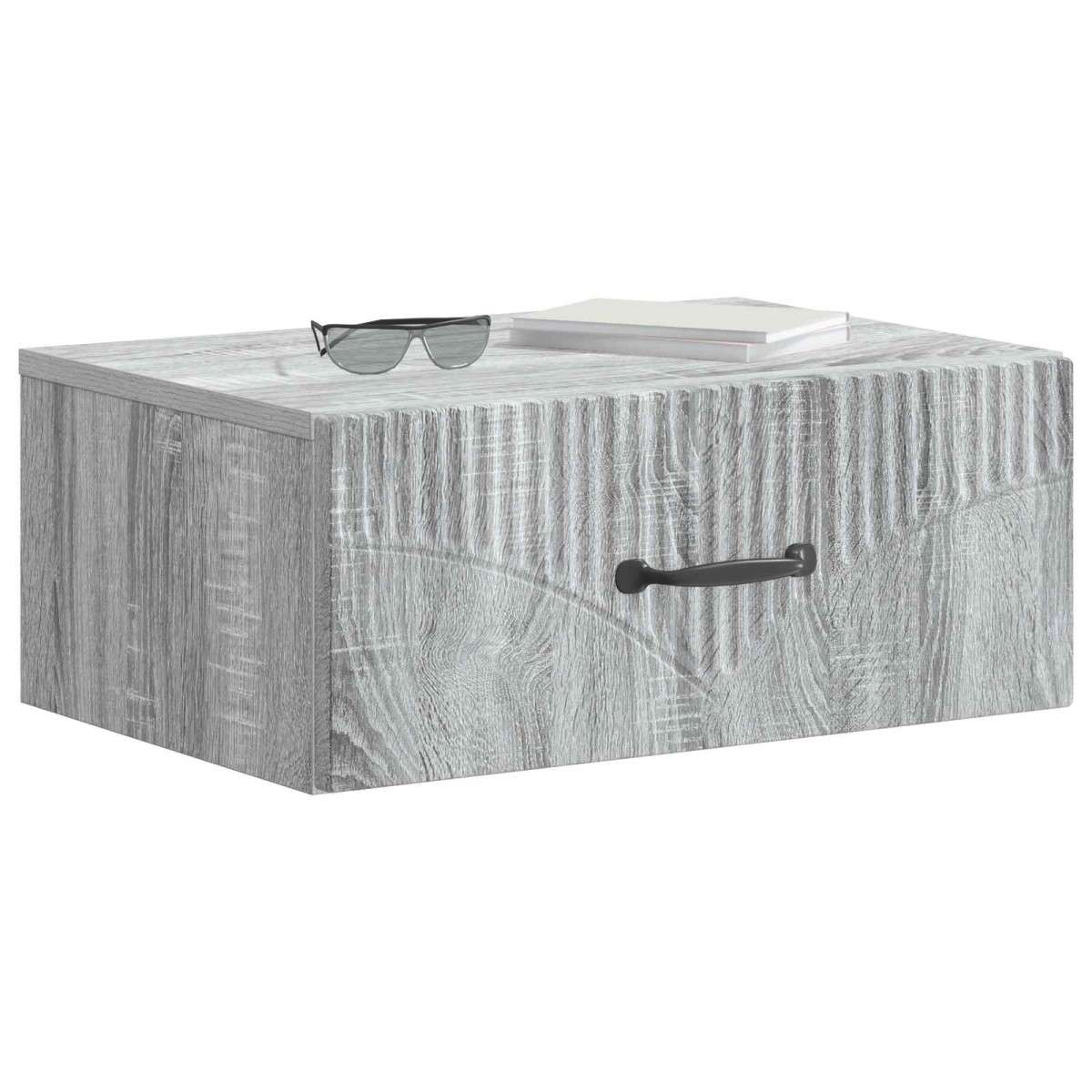 vidaXL Τοίχου Κρεμαστό Κομοδίνο Γκρι Sonoma 49 x 34,5 x 20 εκ.