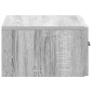 vidaXL Τοίχου Κρεμαστό Κομοδίνο Γκρι Sonoma 49 x 34,5 x 20 εκ.