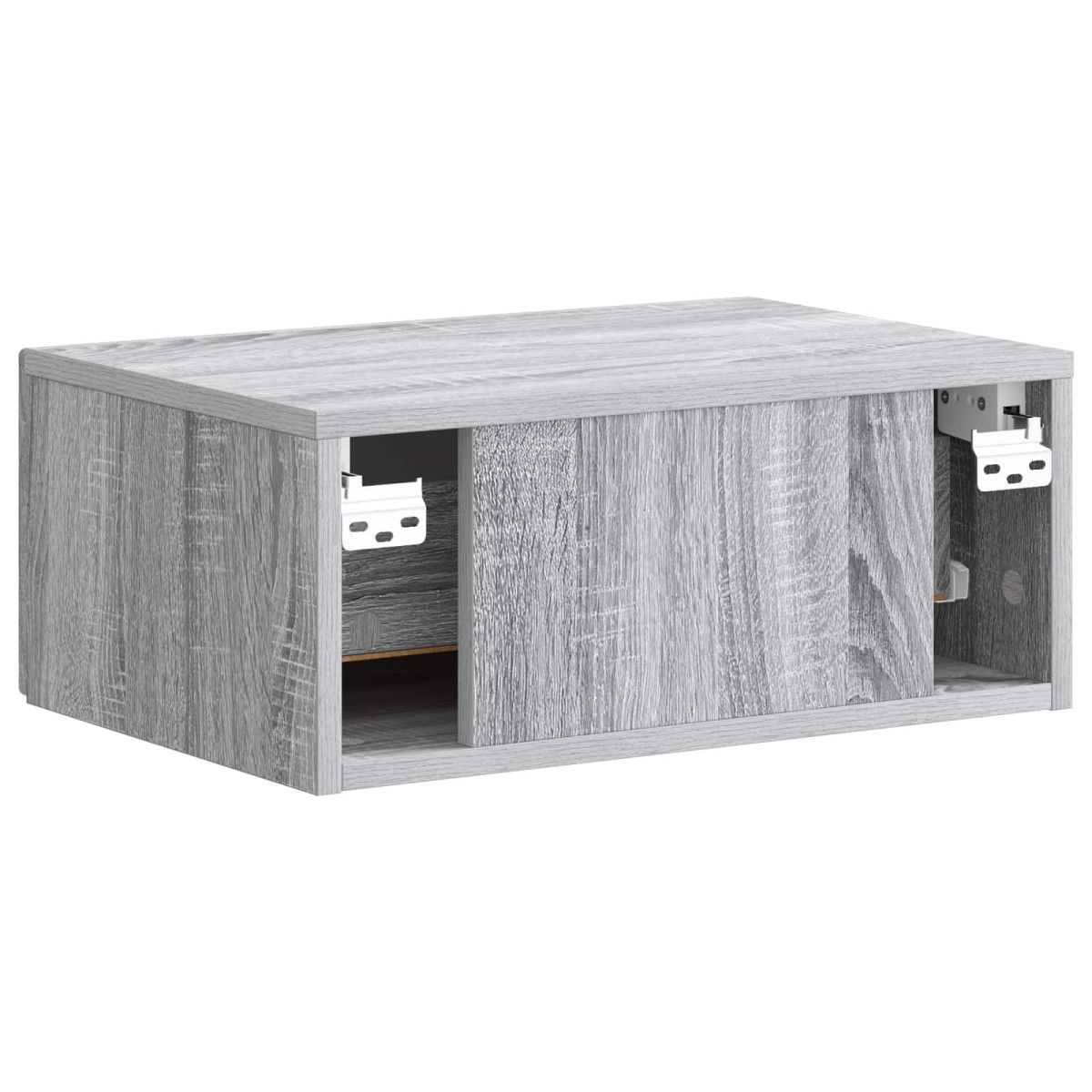 vidaXL Τοίχου Κρεμαστό Κομοδίνο Γκρι Sonoma 49 x 34,5 x 20 εκ.