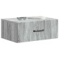 vidaXL Τοίχου Κρεμαστό Κομοδίνο 2 τμχ. Γκρι Sonoma 49 x 34,5 x 20 εκ.