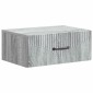 vidaXL Τοίχου Κρεμαστό Κομοδίνο 2 τμχ. Γκρι Sonoma 49 x 34,5 x 20 εκ.