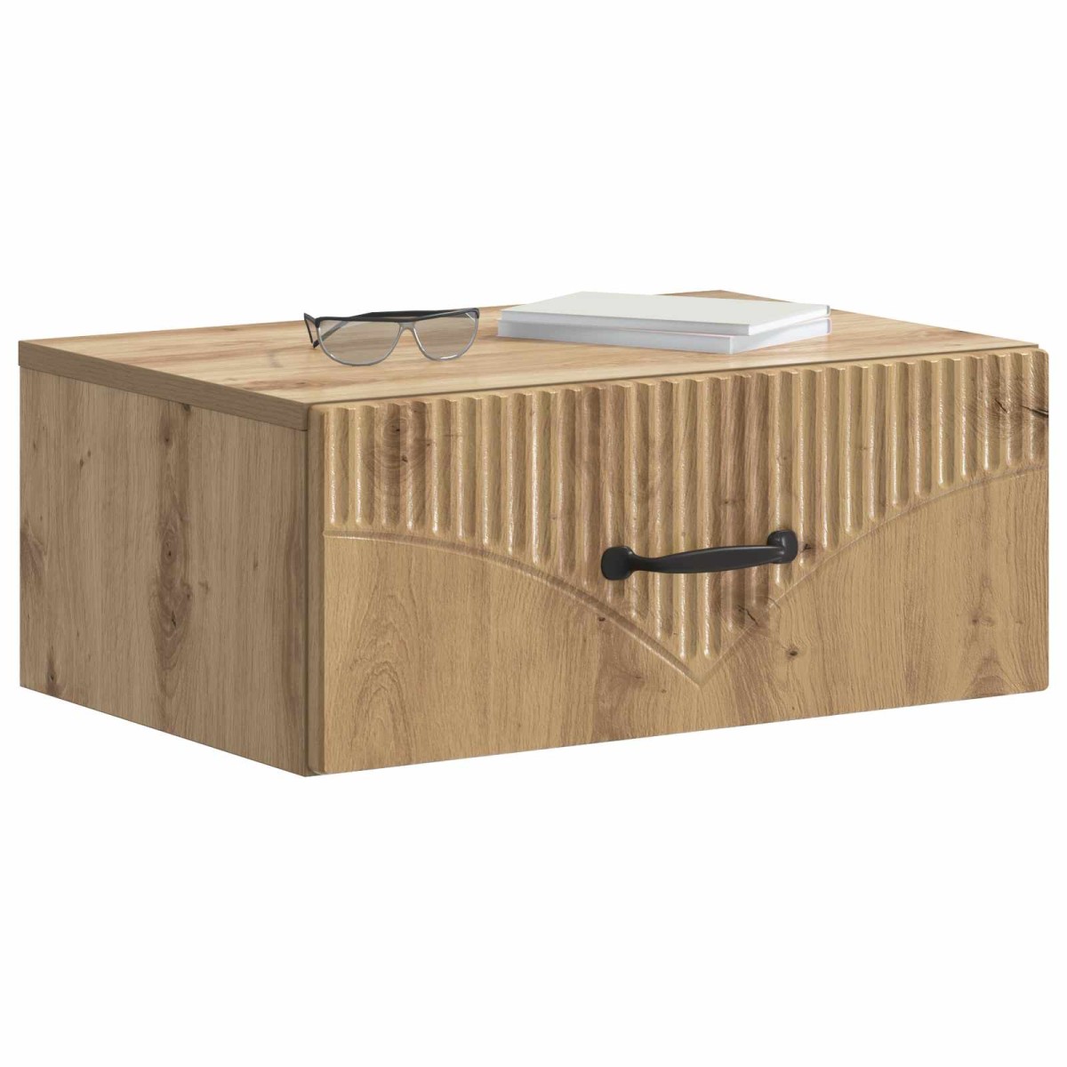 vidaXL Τοίχου Κρεμαστό Κομοδίνο Artisan Δρυς 49 x 34,5 x 20 εκ.