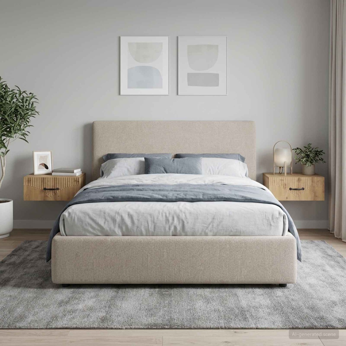 vidaXL Τοίχου Κρεμαστό Κομοδίνο 2 τμχ. Artisan Δρυς 49 x 34,5 x 20 εκ.