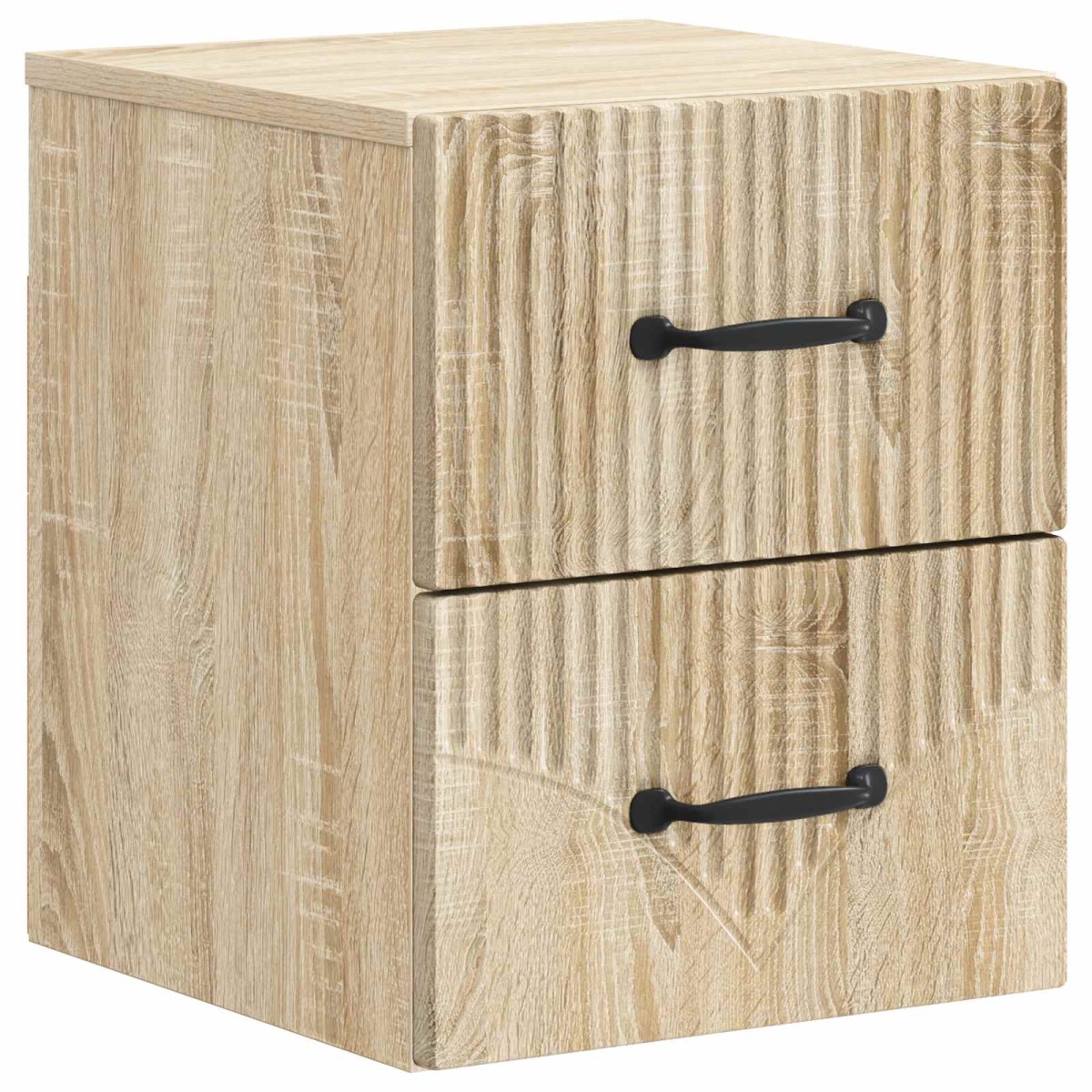 vidaXL Τοίχου Κρεμαστό Κομοδίνο Sonoma Δρυς 34,5 x 33 x 40 εκ