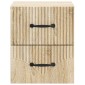 vidaXL Τοίχου Κρεμαστό Κομοδίνο 2 τμχ. Sonoma Δρυς 34,5 x 33 x 40 εκ