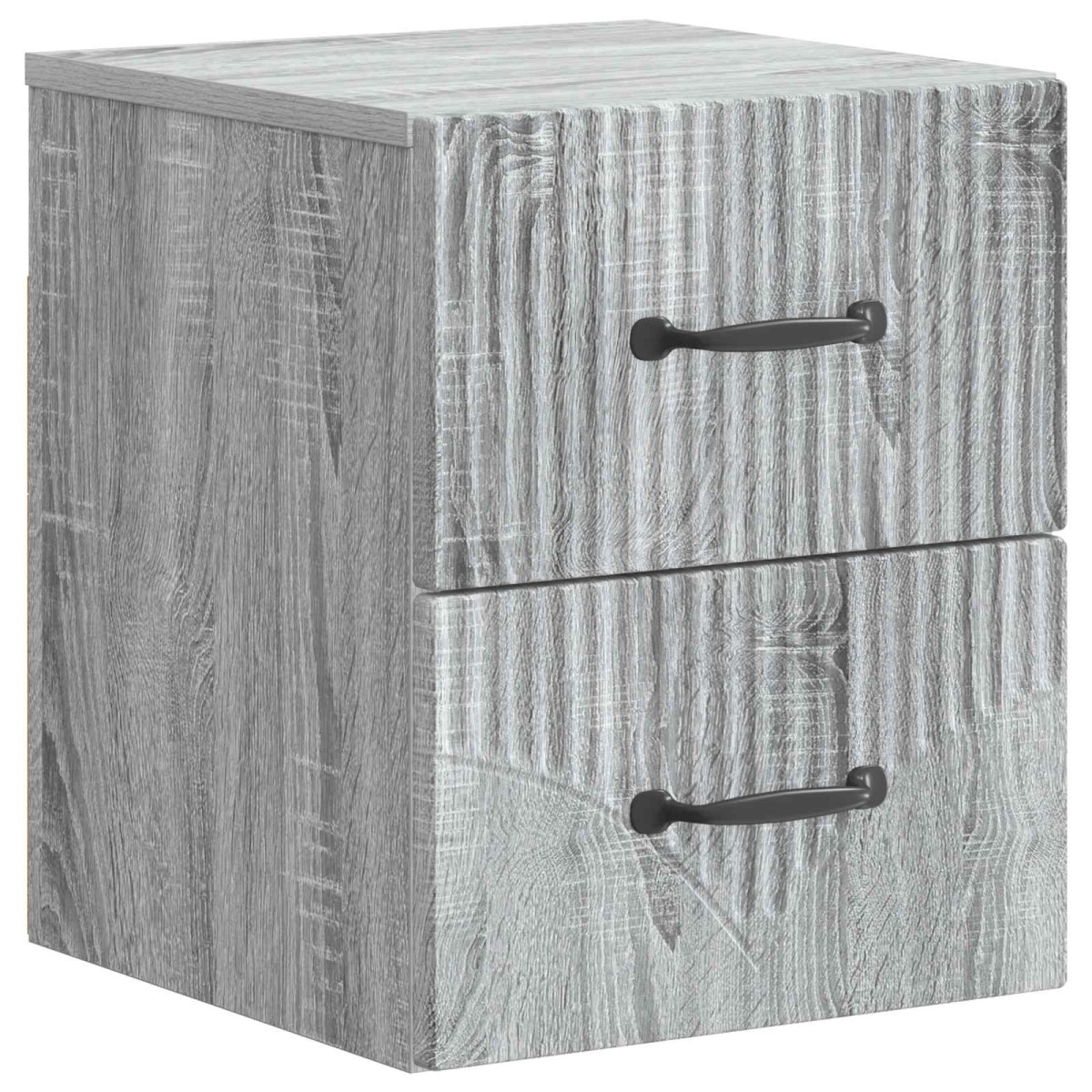 vidaXL Τοίχου Κρεμαστό Κομοδίνο Γκρι Sonoma 34,5 x 33 x 40 εκ