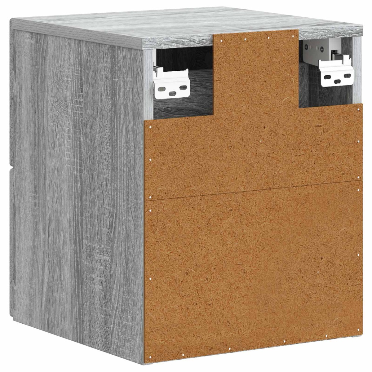 vidaXL Τοίχου Κρεμαστό Κομοδίνο Γκρι Sonoma 34,5 x 33 x 40 εκ