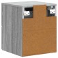 vidaXL Τοίχου Κρεμαστό Κομοδίνο Γκρι Sonoma 34,5 x 33 x 40 εκ