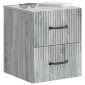 vidaXL Τοίχου Κρεμαστό Κομοδίνο 2 τμχ. Γκρι Sonoma 34,5 x 33 x 40 εκ