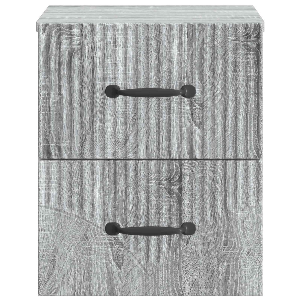 vidaXL Τοίχου Κρεμαστό Κομοδίνο 2 τμχ. Γκρι Sonoma 34,5 x 33 x 40 εκ