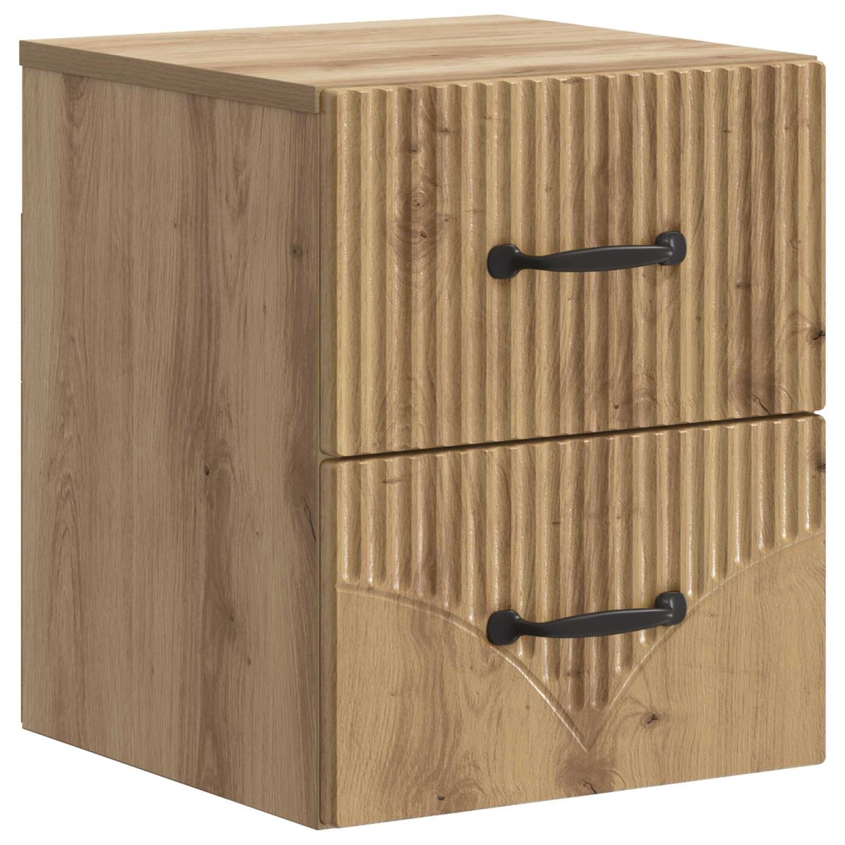 vidaXL Τοίχου Κρεμαστό Κομοδίνο Artisan Δρυς 34,5 x 33 x 40 εκ
