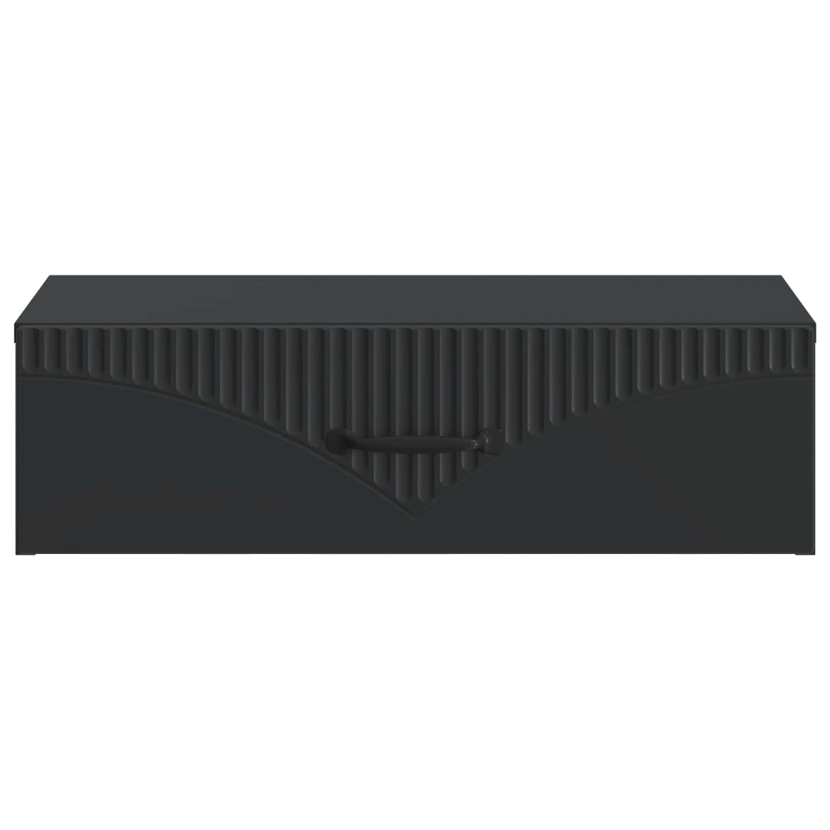 vidaXL Τραπεζάκι Τοίχου Μαύρο 59 x 34,5 x 17 εκ. Επεξεργασμένο Ξύλο