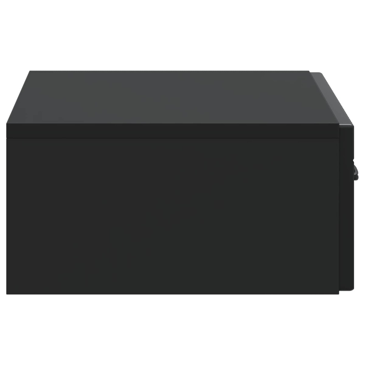 vidaXL Τραπεζάκι Τοίχου Μαύρο 59 x 34,5 x 17 εκ. Επεξεργασμένο Ξύλο