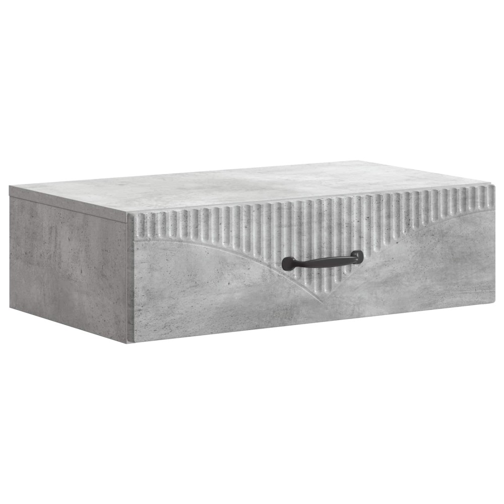 vidaXL Τραπεζάκι Τοίχου Γκρι Σκυροδέματος 59 x 34,5 x 17 εκ.
