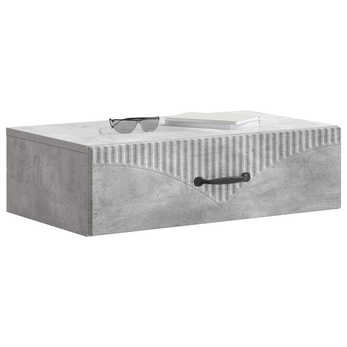 vidaXL Τραπεζάκι Τοίχου Γκρι Σκυροδέματος 59 x 34,5 x 17 εκ.
