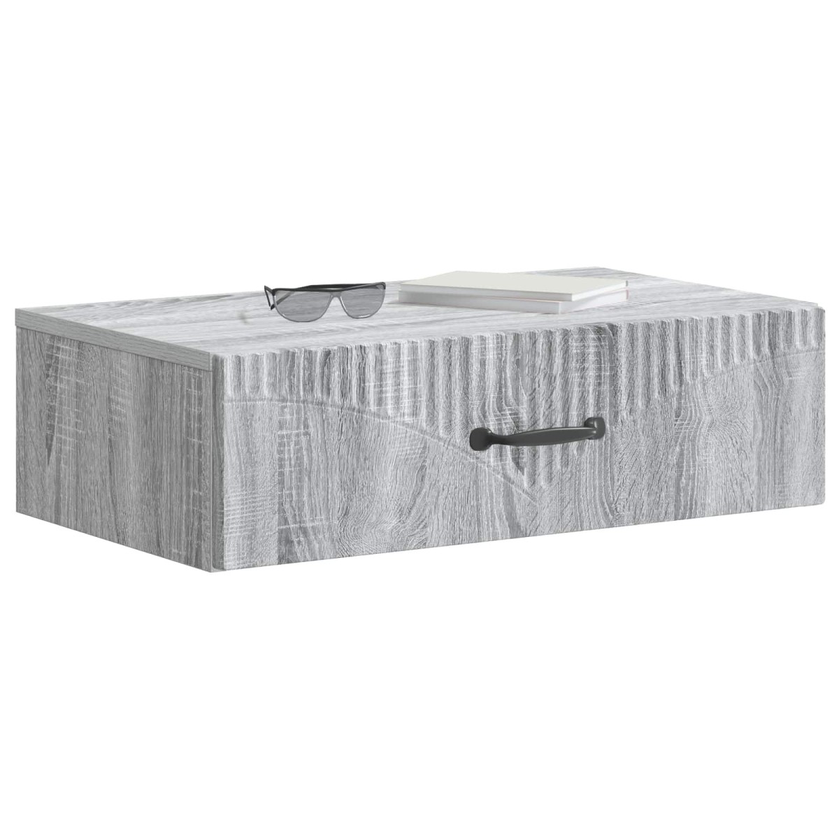 vidaXL Τραπεζάκι Τοίχου Γκρι Sonoma 59 x 34,5 x 17 εκ.