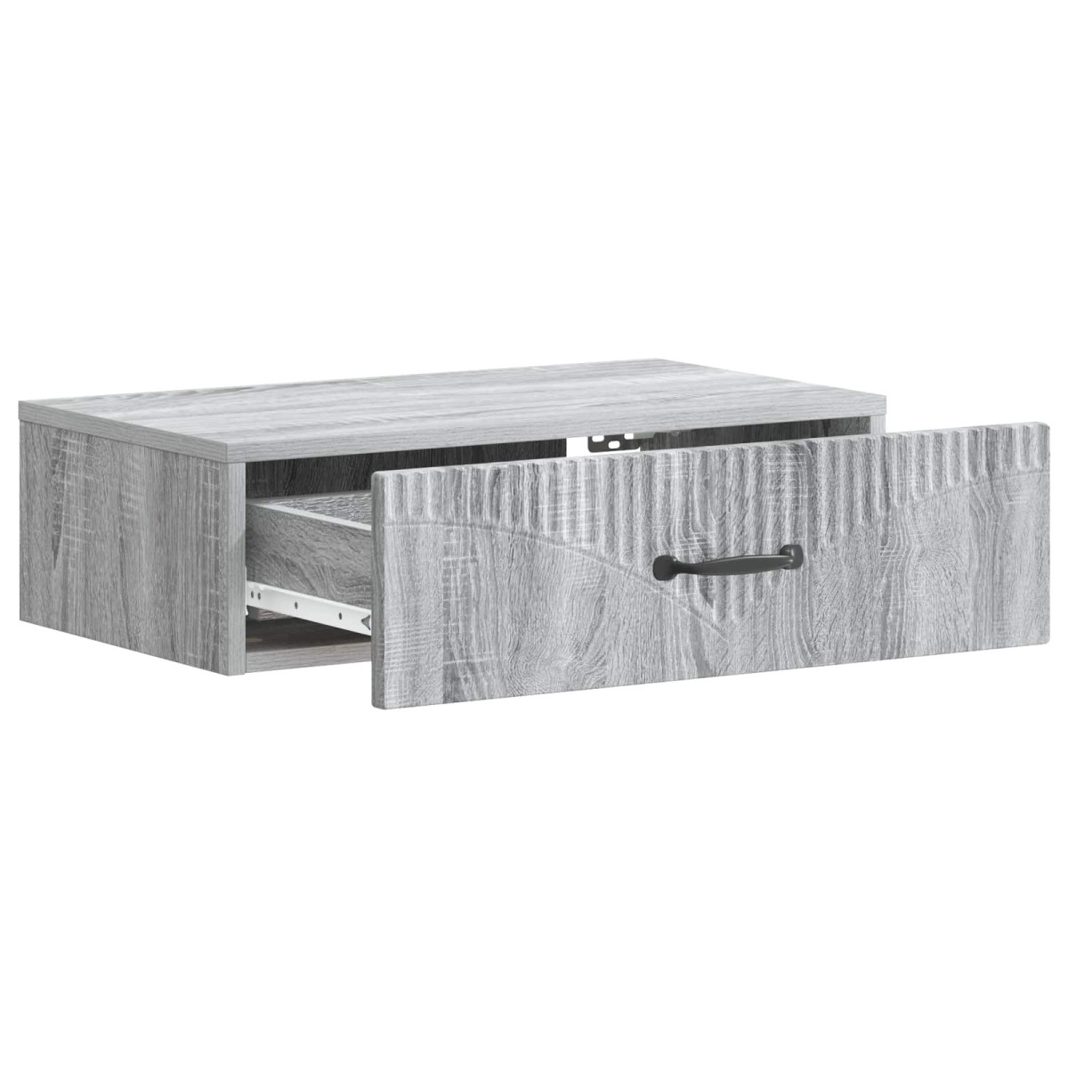 vidaXL Τραπεζάκι Τοίχου Γκρι Sonoma 59 x 34,5 x 17 εκ.