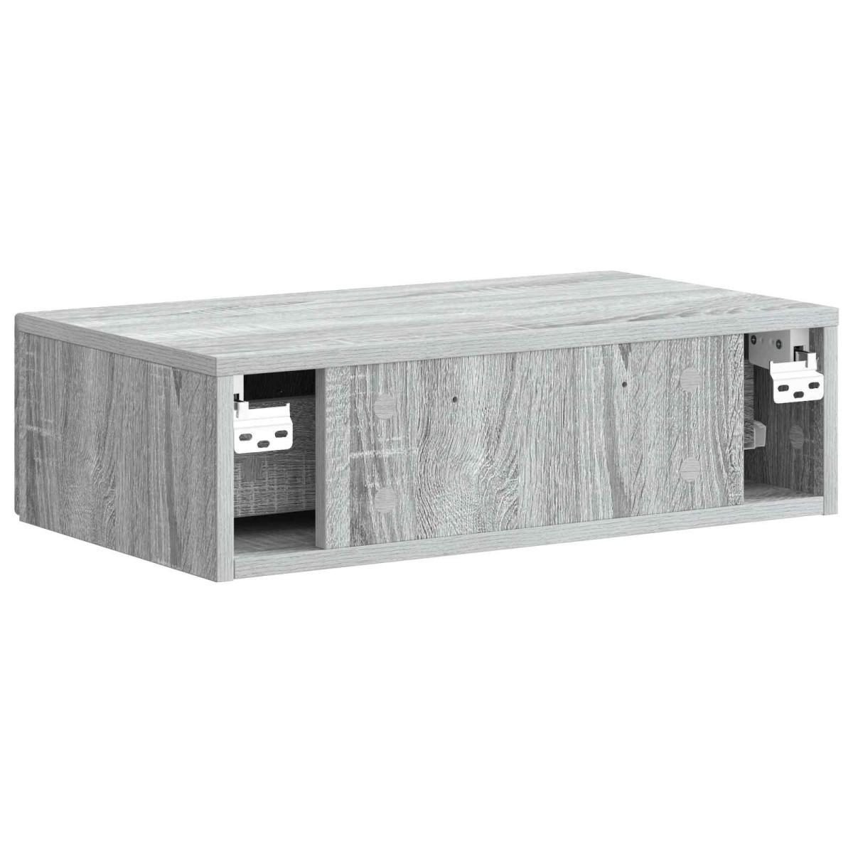 vidaXL Τραπεζάκι Τοίχου Γκρι Sonoma 59 x 34,5 x 17 εκ.