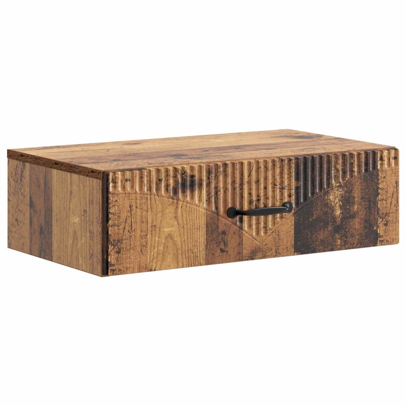 vidaXL Τραπεζάκι Τοίχου Παλαιωμένο ξύλο 59 x 34,5 x 17 εκ.