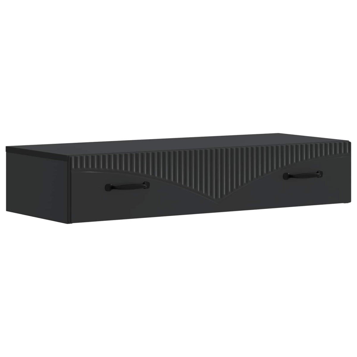 vidaXL Τραπεζάκι Τοίχου Μαύρο 87,5 x 34,5 x 17 εκ. Επεξεργασμένο Ξύλο