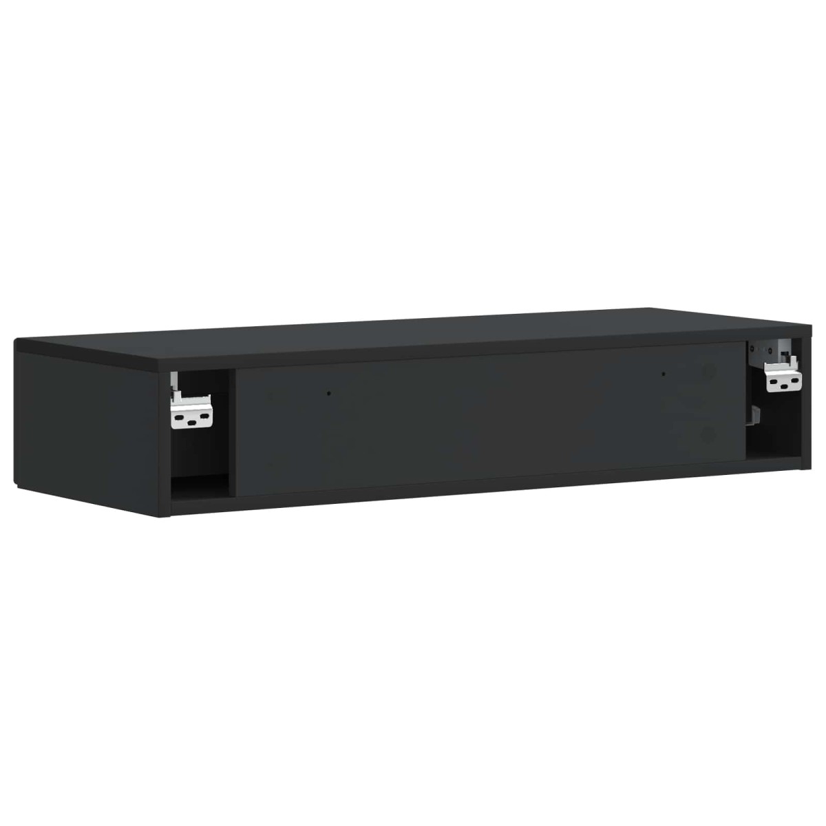 vidaXL Τραπεζάκι Τοίχου Μαύρο 87,5 x 34,5 x 17 εκ. Επεξεργασμένο Ξύλο