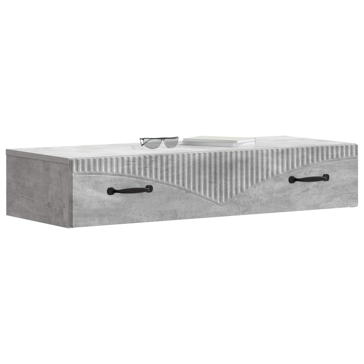 vidaXL Τραπεζάκι Τοίχου Γκρι Σκυροδέματος 87,5 x 34,5 x 17 εκ.