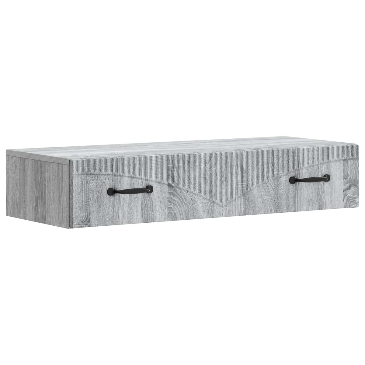 vidaXL Τραπεζάκι Τοίχου Γκρι Sonoma 87,5 x 34,5 x 17 εκ.