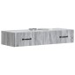 vidaXL Τραπεζάκι Τοίχου Γκρι Sonoma 87,5 x 34,5 x 17 εκ.