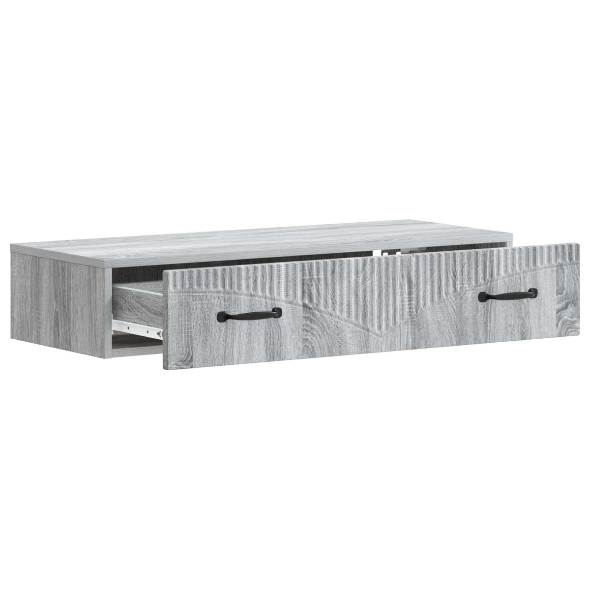 vidaXL Τραπεζάκι Τοίχου Γκρι Sonoma 87,5 x 34,5 x 17 εκ.
