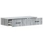 vidaXL Τραπεζάκι Τοίχου Γκρι Sonoma 87,5 x 34,5 x 17 εκ.