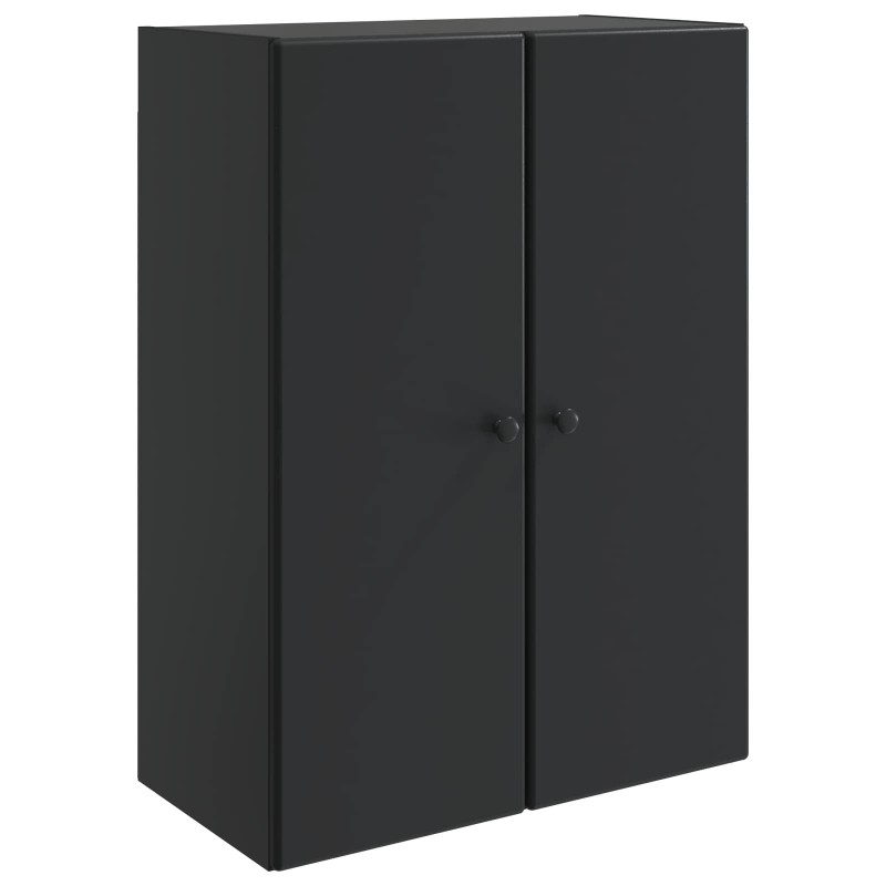 vidaXL Τοίχου Ντουλάπα Μαύρο 66 x 34,5 x 90 εκ Επεξεργασμένο Ξύλο