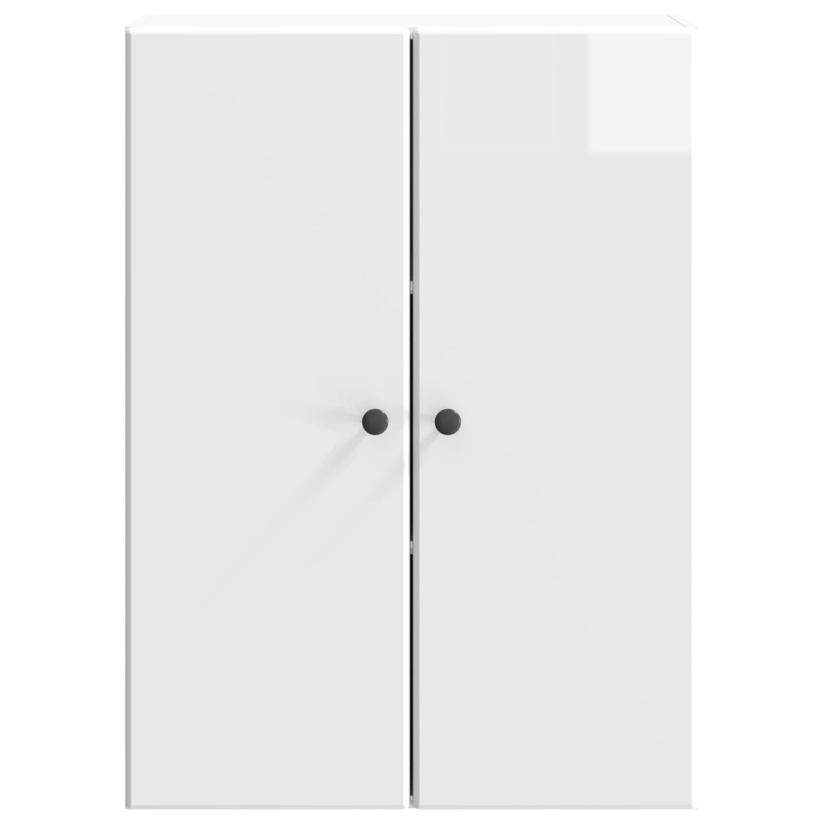 vidaXL Τοίχου Ντουλάπα Γυαλιστερό Λευκό 66 x 34,5 x 90 εκ