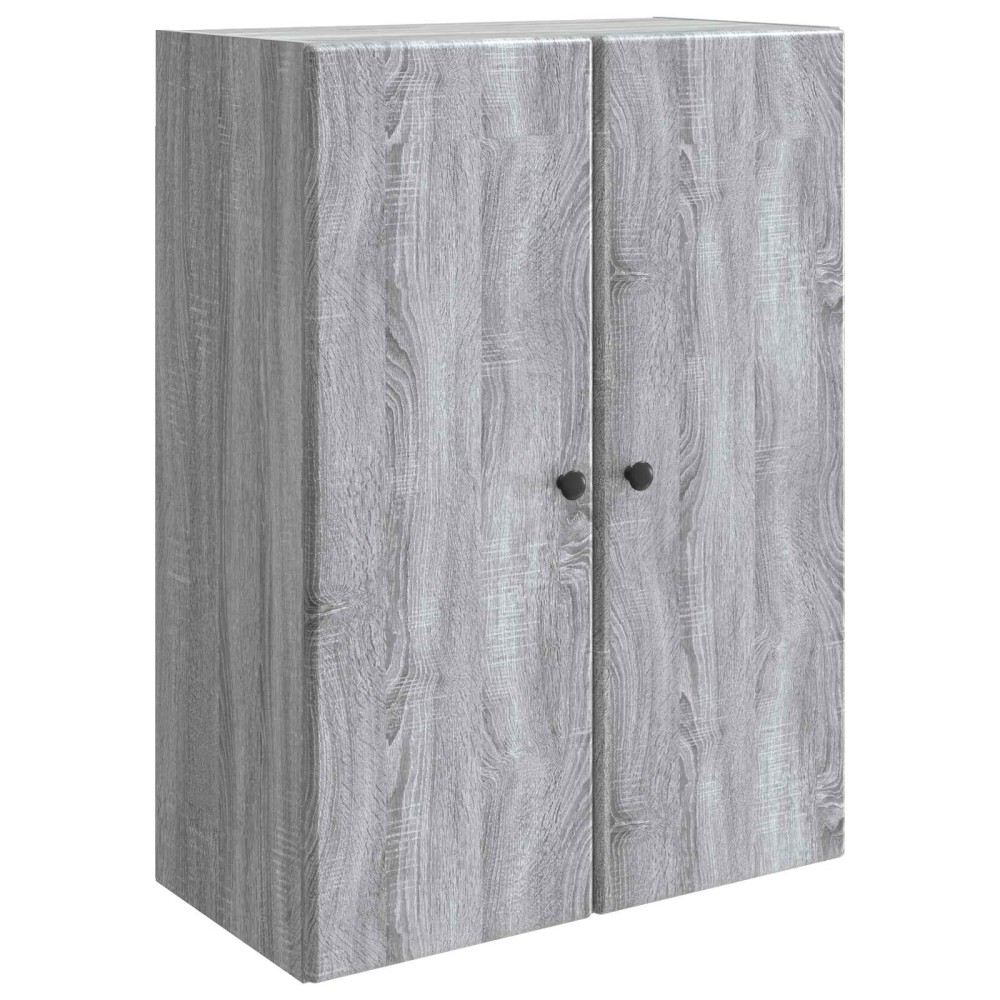 vidaXL Τοίχου Ντουλάπα Γκρι Sonoma 66 x 34,5 x 90 εκ