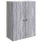 vidaXL Τοίχου Ντουλάπα Γκρι Sonoma 66 x 34,5 x 90 εκ