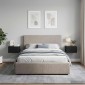 vidaXL Τοίχου Κρεμαστό Κομοδίνο 2 τμχ. Μαύρο 34,5 x 33 x 20 εκ.