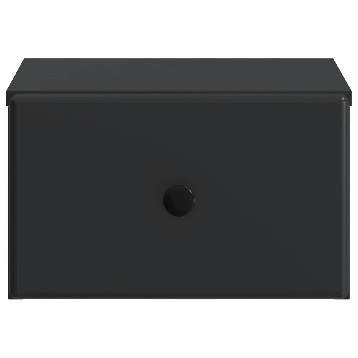 vidaXL Τοίχου Κρεμαστό Κομοδίνο 2 τμχ. Μαύρο 34,5 x 33 x 20 εκ.