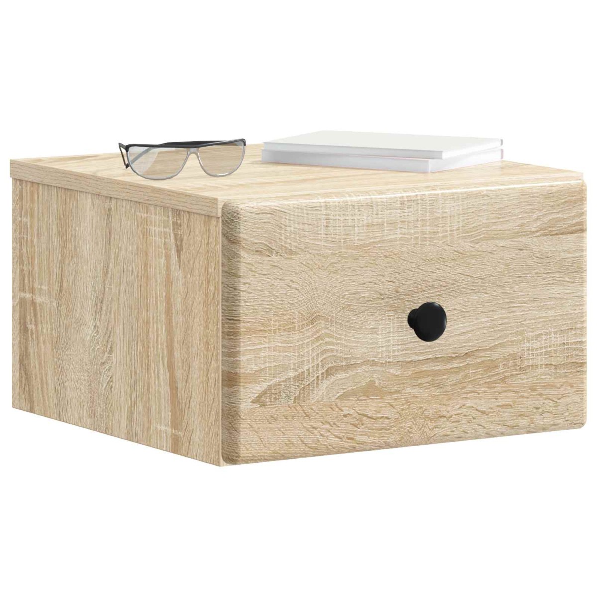 vidaXL Τοίχου Κρεμαστό Κομοδίνο Sonoma Δρυς 34,5 x 33 x 20 εκ.