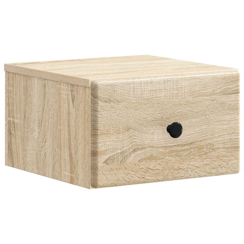 vidaXL Τοίχου Κρεμαστό Κομοδίνο Sonoma Δρυς 34,5 x 33 x 20 εκ.