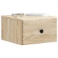vidaXL Τοίχου Κρεμαστό Κομοδίνο 2 τμχ. Sonoma Δρυς 34,5 x 33 x 20 εκ.