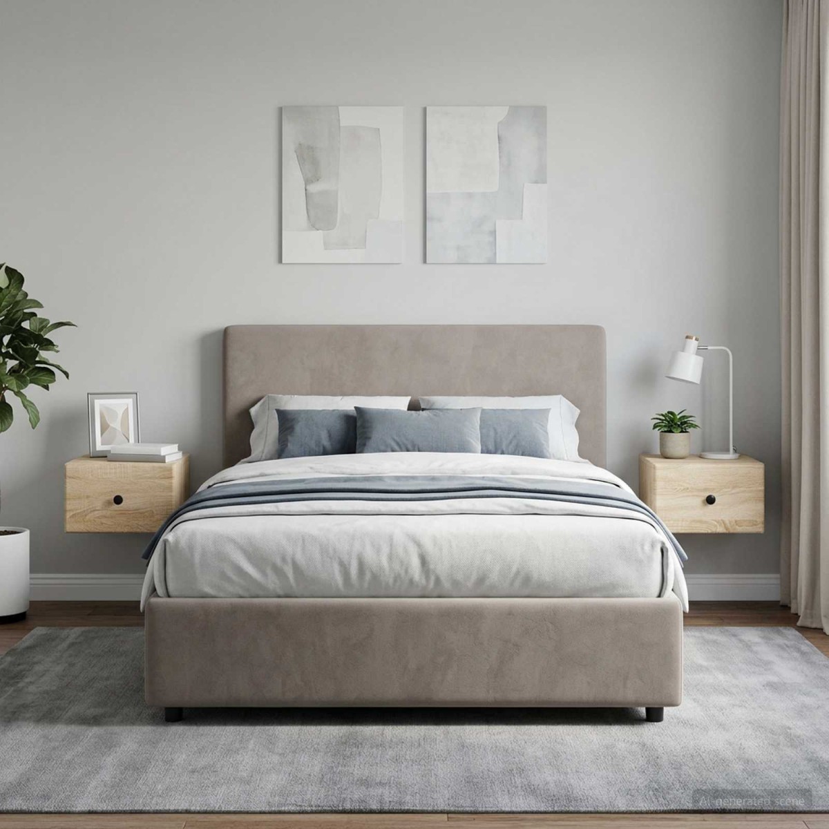 vidaXL Τοίχου Κρεμαστό Κομοδίνο 2 τμχ. Sonoma Δρυς 34,5 x 33 x 20 εκ.
