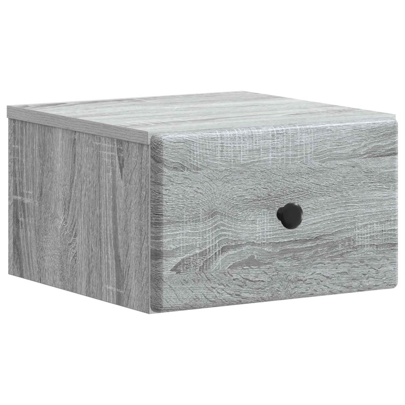 vidaXL Τοίχου Κρεμαστό Κομοδίνο Γκρι Sonoma 34,5 x 33 x 20 εκ.