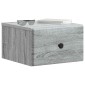 vidaXL Τοίχου Κρεμαστό Κομοδίνο Γκρι Sonoma 34,5 x 33 x 20 εκ.