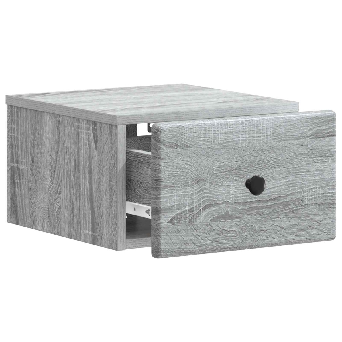 vidaXL Τοίχου Κρεμαστό Κομοδίνο Γκρι Sonoma 34,5 x 33 x 20 εκ.