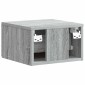 vidaXL Τοίχου Κρεμαστό Κομοδίνο Γκρι Sonoma 34,5 x 33 x 20 εκ.