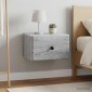 vidaXL Τοίχου Κρεμαστό Κομοδίνο 2 τμχ. Γκρι Sonoma 34,5 x 33 x 20 εκ.