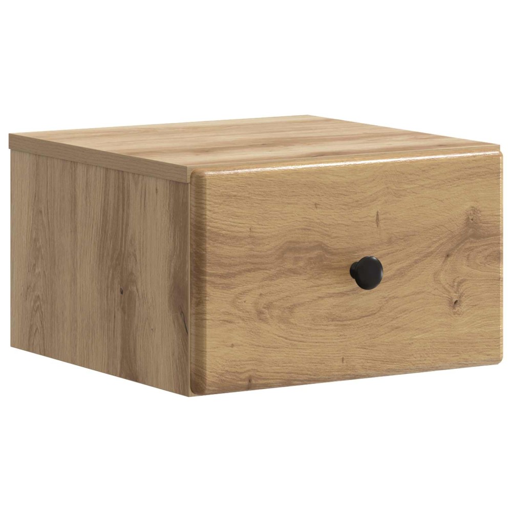 vidaXL Τοίχου Κρεμαστό Κομοδίνο Artisan Δρυς 34,5 x 33 x 20 εκ.