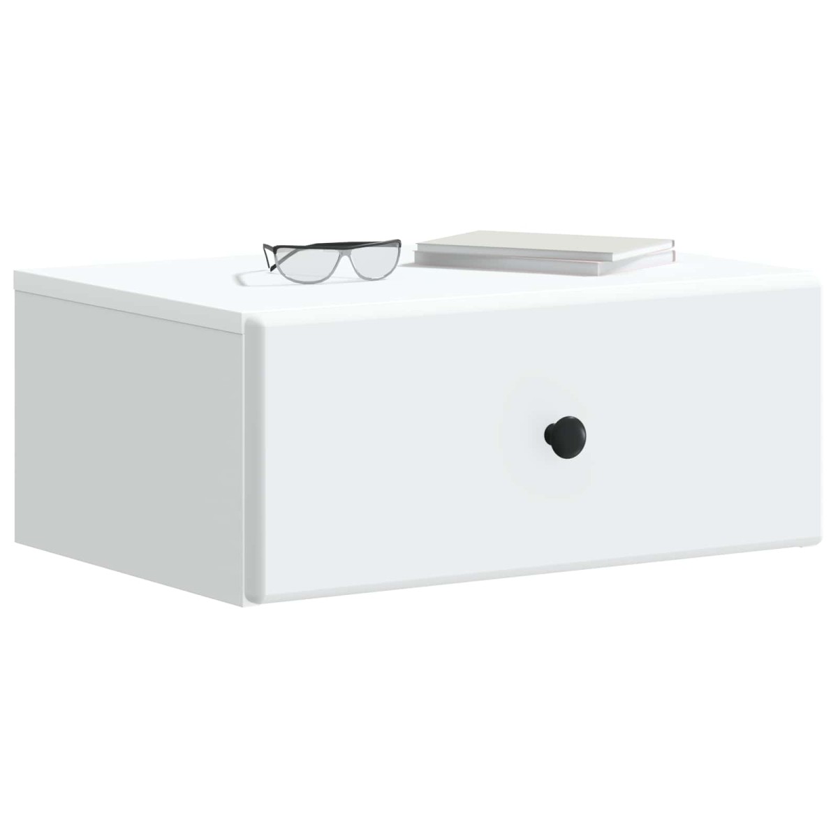 vidaXL Τοίχου Κρεμαστό Κομοδίνο 2 τμχ. Λευκό 49 x 34,5 x 20 εκ.