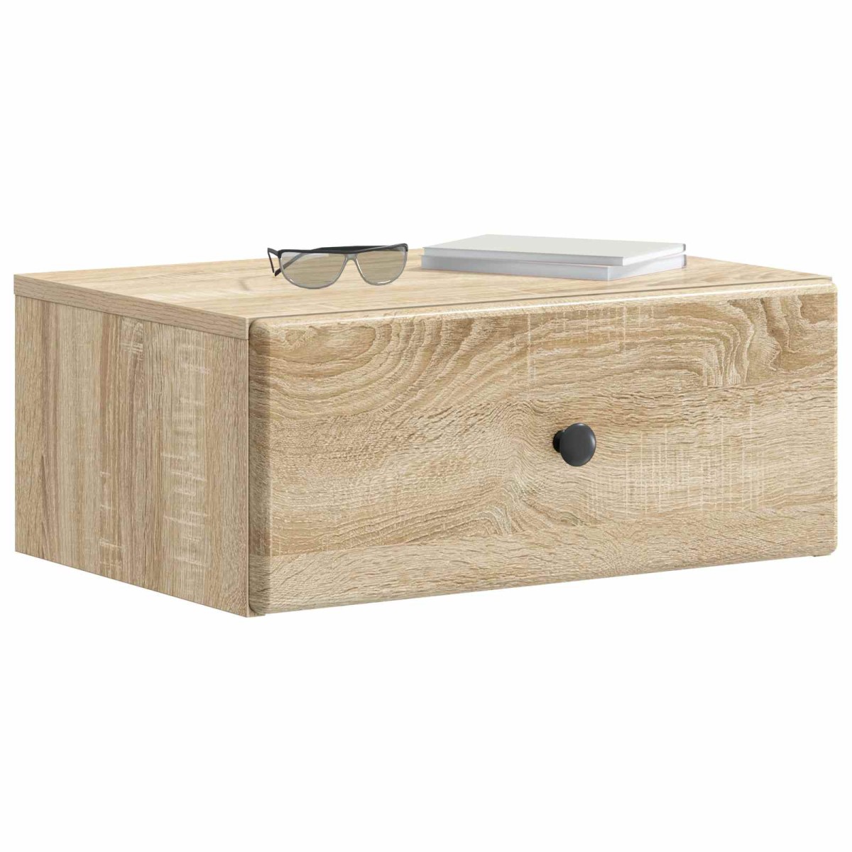 vidaXL Τοίχου Κρεμαστό Κομοδίνο Sonoma Δρυς 49 x 34,5 x 20 εκ.