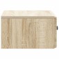 vidaXL Τοίχου Κρεμαστό Κομοδίνο Sonoma Δρυς 49 x 34,5 x 20 εκ.