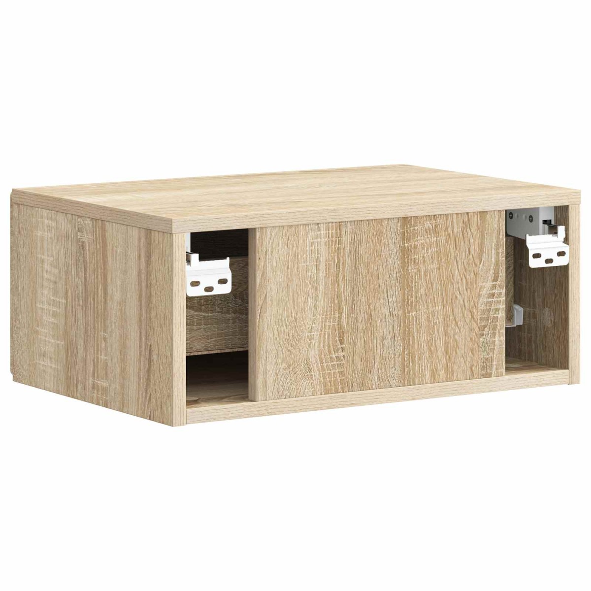 vidaXL Τοίχου Κρεμαστό Κομοδίνο Sonoma Δρυς 49 x 34,5 x 20 εκ.